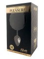 Alive Plug Anal en Métal Queue de Lapin Fluffy M Noir