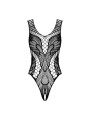 Obsessive Lingerie B138 Body Sexy Noir en Résille avec motif ajouré