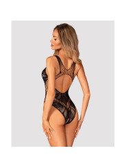 Obsessive Lingerie B138 Body Sexy Noir en Résille avec motif ajouré