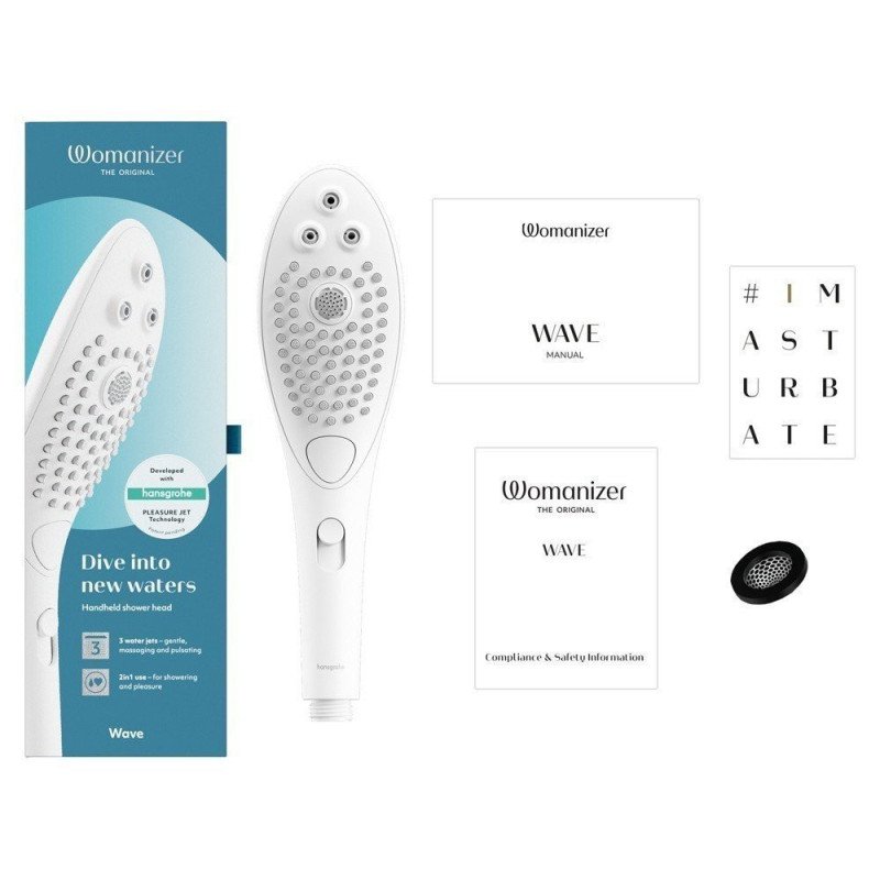 Womanizer Wave Pommeau de Douche Blanc et stimulateur de clitoris