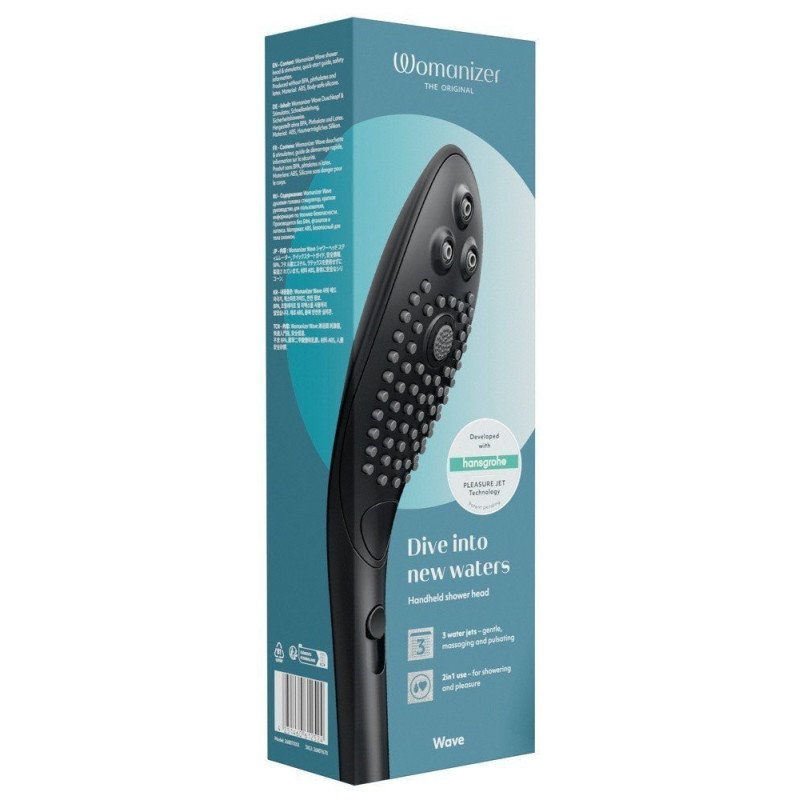 Womanizer Wave Noir Pommeau de Douche et stimulateur de clitoris