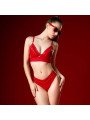 Catanzaro Brassière Jade en Vinyle Rouge