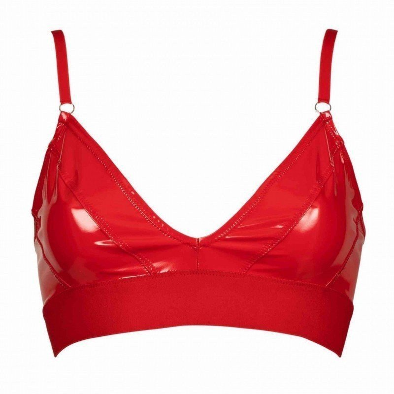 Catanzaro Brassière Jade en Vinyle Rouge