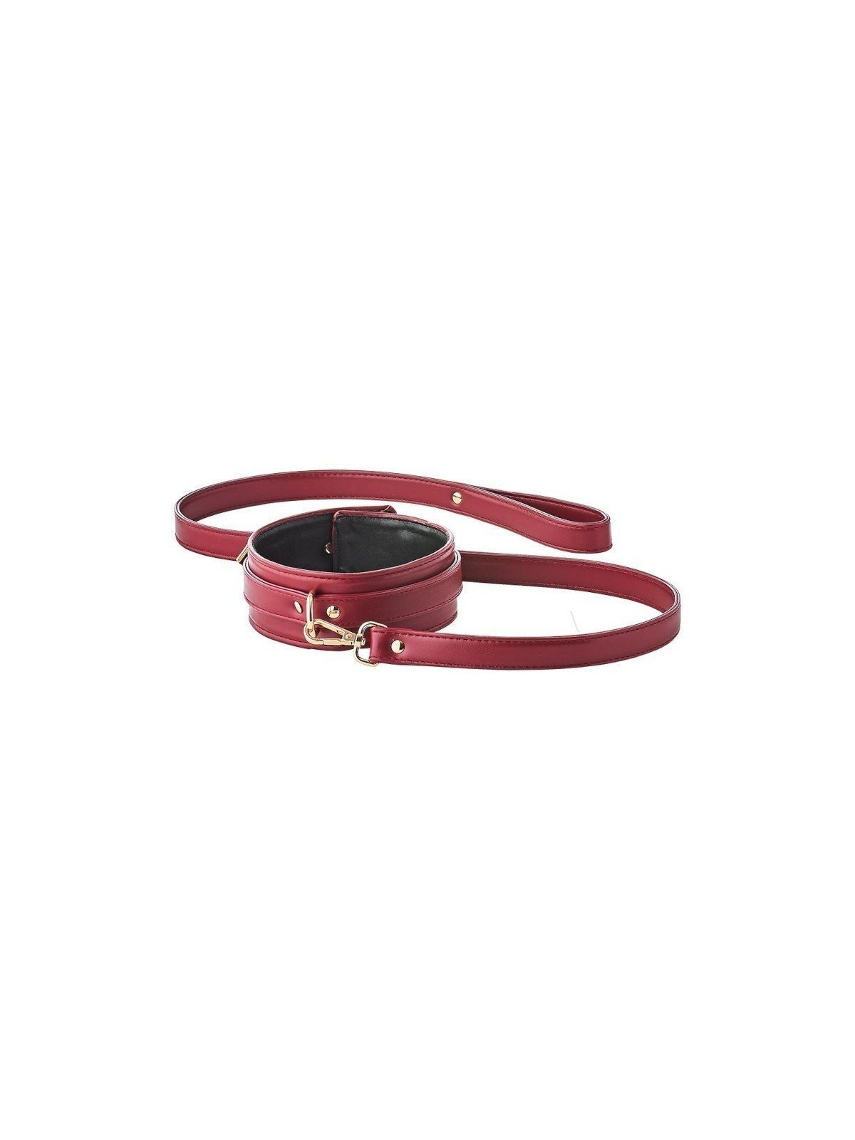 Blaze Elite Collier et Laisse Simili Cuir Rouge