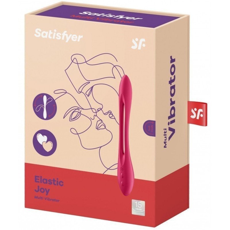 Satisfyer Stimulateur Multi Fonctions Elastic Joy Rouge