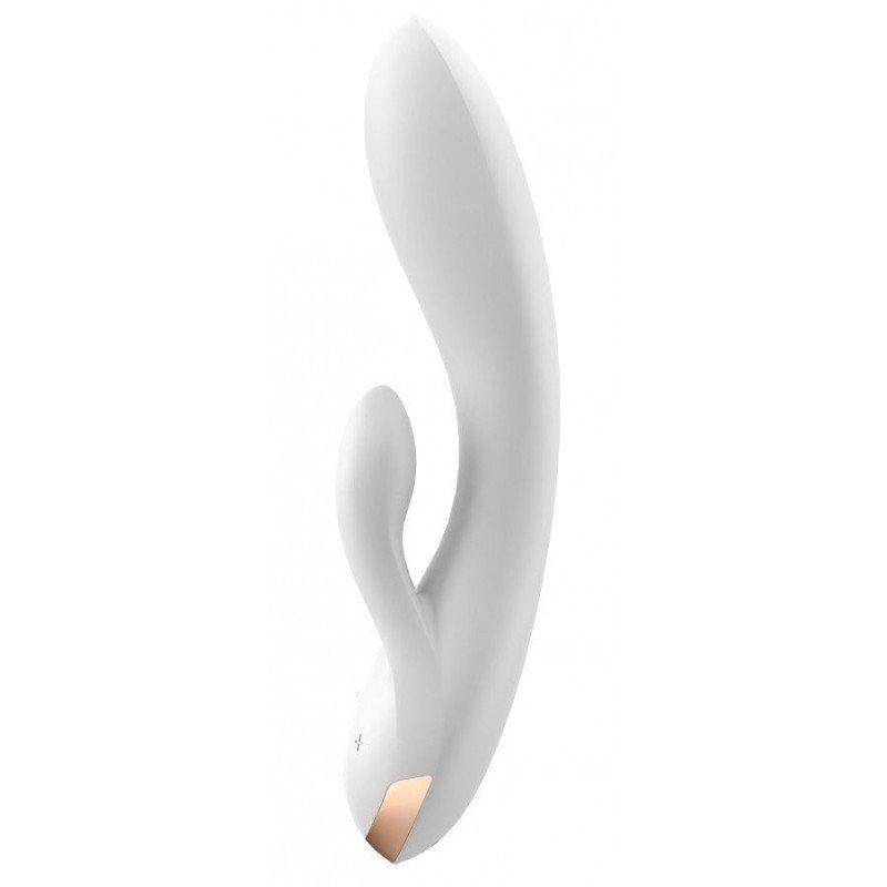 Satisfyer Double Flex Blanc Vibromasseur Rabbit Connecté