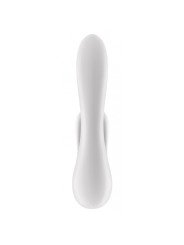 Satisfyer Double Flex Blanc Vibromasseur Rabbit Connecté