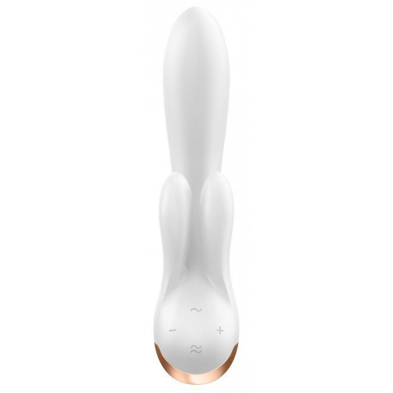 Satisfyer Double Flex Blanc Vibromasseur Rabbit Connecté