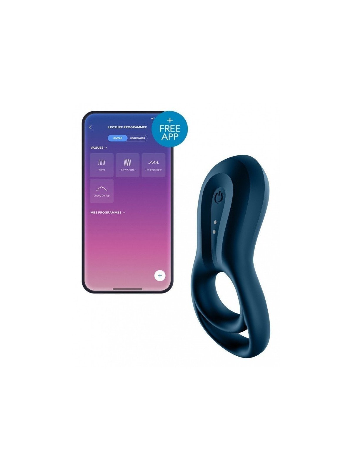 Satisfyer Epic Duo Cockring Vibrant Connecté