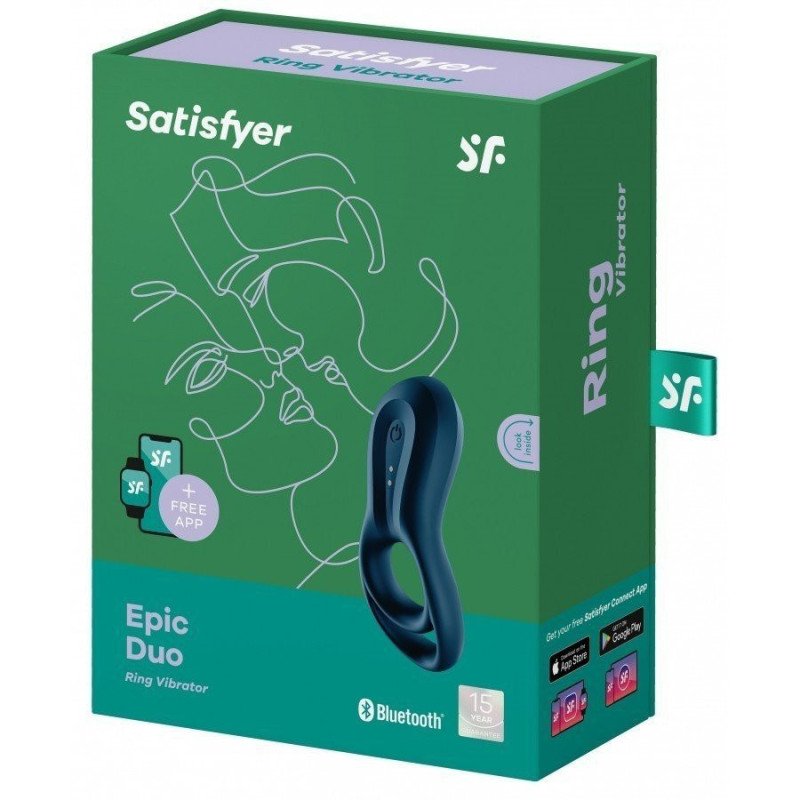 Satisfyer Epic Duo Cockring Vibrant Connecté