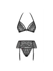 Obsessive Lingerie Ensemble Sexy 3 Pièces Noir 838-SEG-1