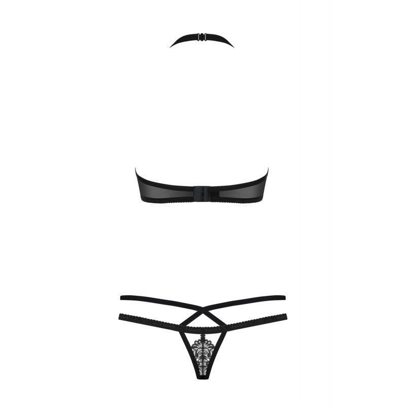 Obsessive Lingerie Ensemble Sexy 2 Pièces Noir 838-SET-1