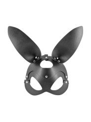 Fetish Tentation Masque Lapin en Simili Cuir Noir