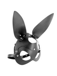 Fetish Tentation Masque Lapin en Simili Cuir Noir