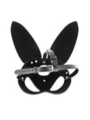 Fetish Tentation Masque Lapin en Simili Cuir Noir