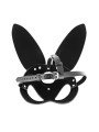 Fetish Tentation Masque Lapin en Simili Cuir Noir