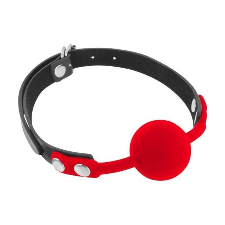 Fetish Tentation Bâillon Boule Rouge et Noir