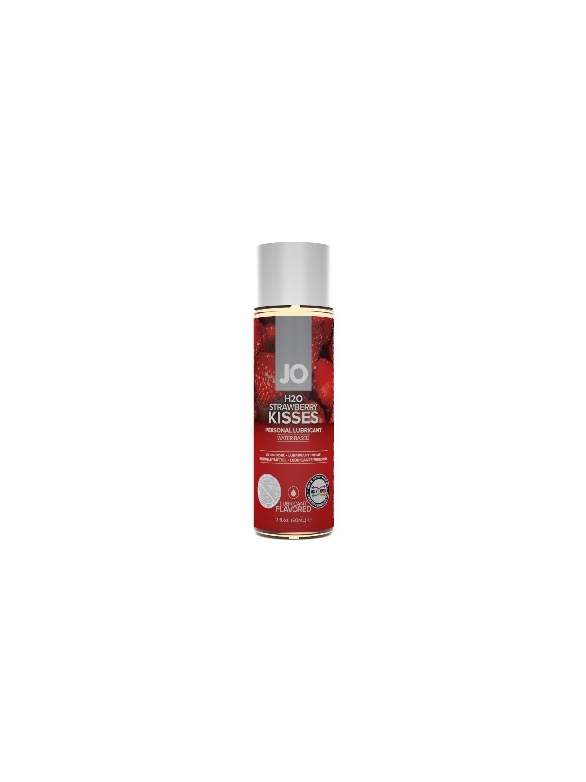 System Jo H2O Strawberry Kisses Lubrifiant à base d'eau 60 ml