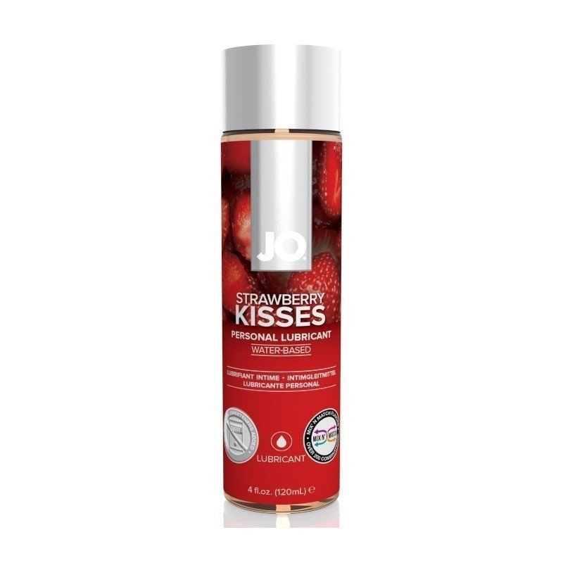 System Jo H2O Strawberry Kisses Lubrifiant à base d'eau 120 ml