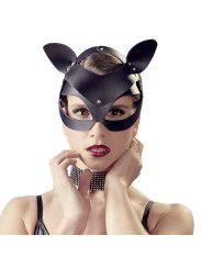 Bad Kitty Masque Chat en Simili Cuir Noir et Strass