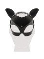 Bad Kitty Masque Chat en Simili Cuir Noir et Strass