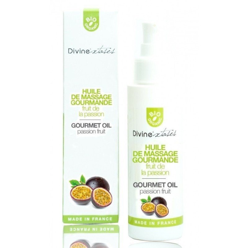 Divinextase Huile de Massage Bio Gourmande Fruit de la Passion