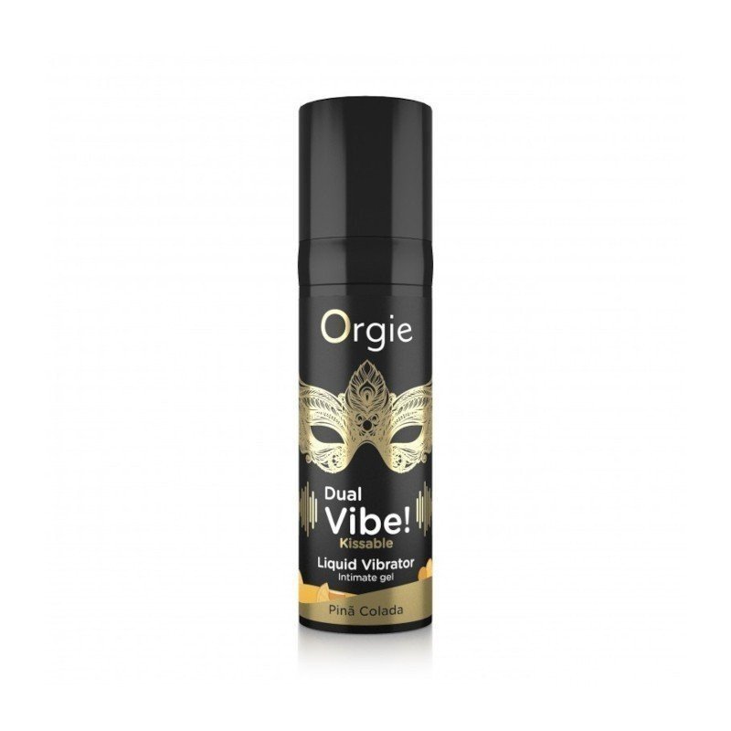 Orgie Gel Intime Vibrant Comestible Dual Vibe Pina Colada La Clef des Charmes 