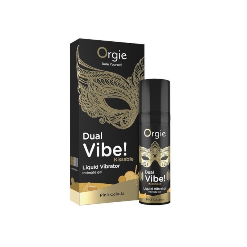 Orgie Gel Intime Vibrant Comestible Dual Vibe Pina Colada La Clef des Charmes 