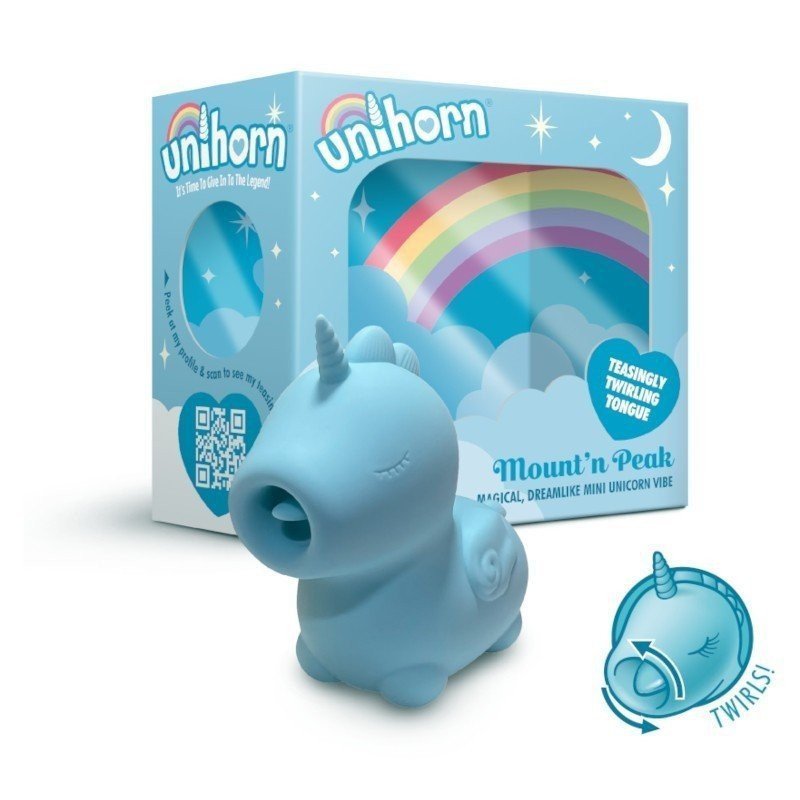 Unihorn Stimulateur Clitoridien Licorne Mount'n Peak Bleu