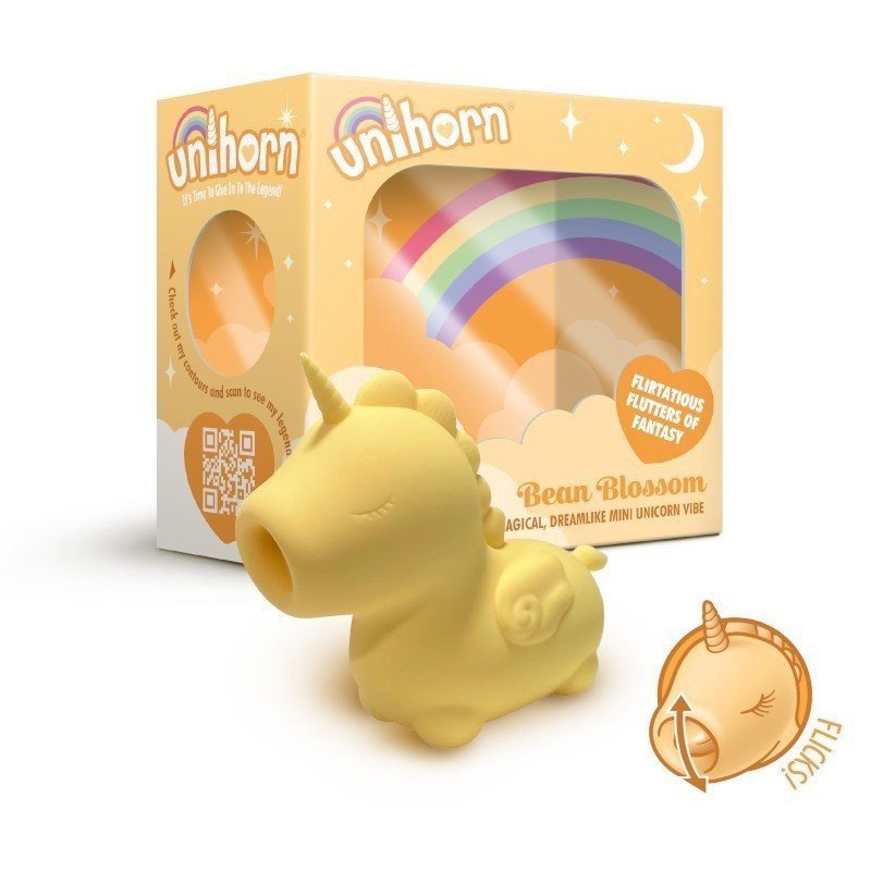 Unihorn Stimulateur Clitoridien Licorne Bean Blossom Jaune