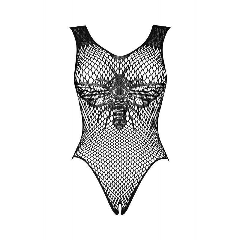 Obsessive Lingerie B134 Body Sexy en Large Résille Noire