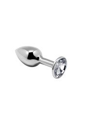 Plug Anal Bijou S en Metal avec Strass Diamant