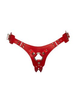 Bad Kitty Harnais strap-on Gode Ceinture Simili Cuir Rouge