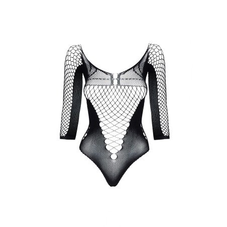 Beauty Night Lucelia Body Manches Longues en Resille Noire