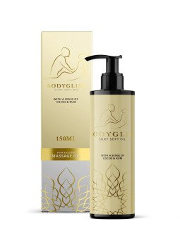 Bodygliss Huile de Massage Silicone 2 en 1 Rhum Coco