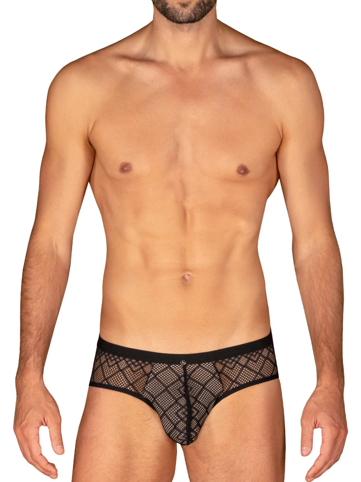 Severio Jockstrap Noir en Dentelle