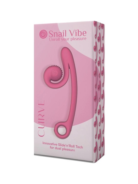 Snail Vibe Curve Rose Vibromasseur Double Stimulation