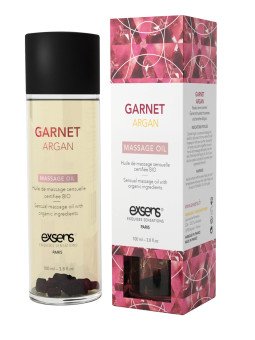 Exsens Huile de Massage Sensuelle Bio Argan Grenat