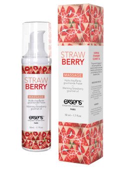 Exsens Gel de Massage Chauffant Gourmand Fraise