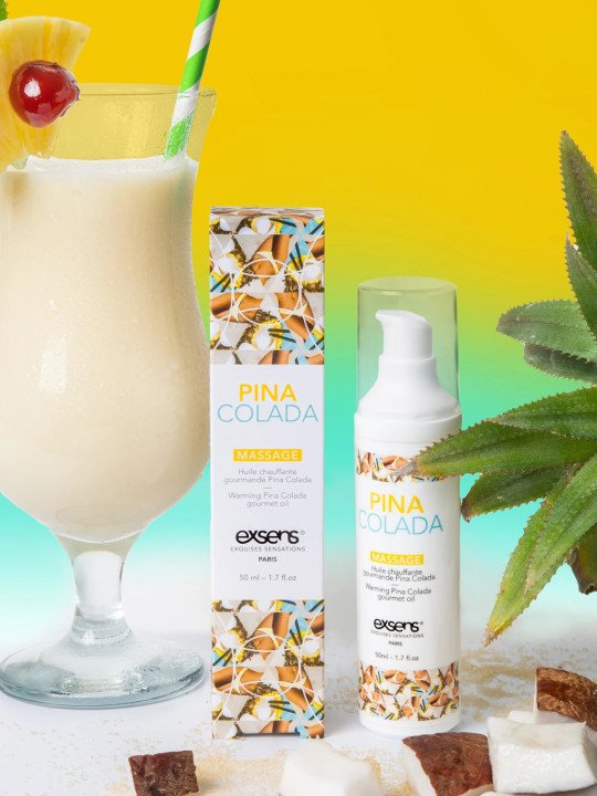 Exsens Gel de Massage Chauffant Gourmand Pina Colada