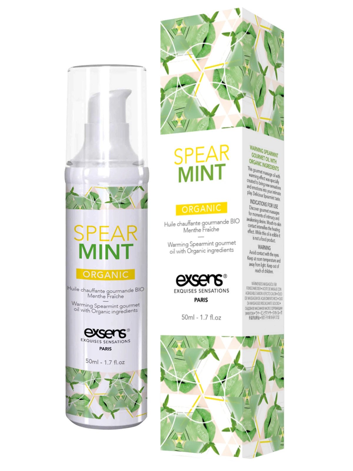 Exsens Gel de Massage Chauffant Gourmand Bio Menthe