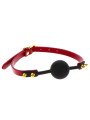 Taboom Bâillon Boule Silicone Rouge et Or