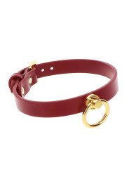 Taboom Collier O Ring Rouge et Or Bondage in Luxury