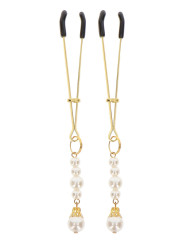 Taboom Pinces à Tétons Tweezers Dorées avec Perles