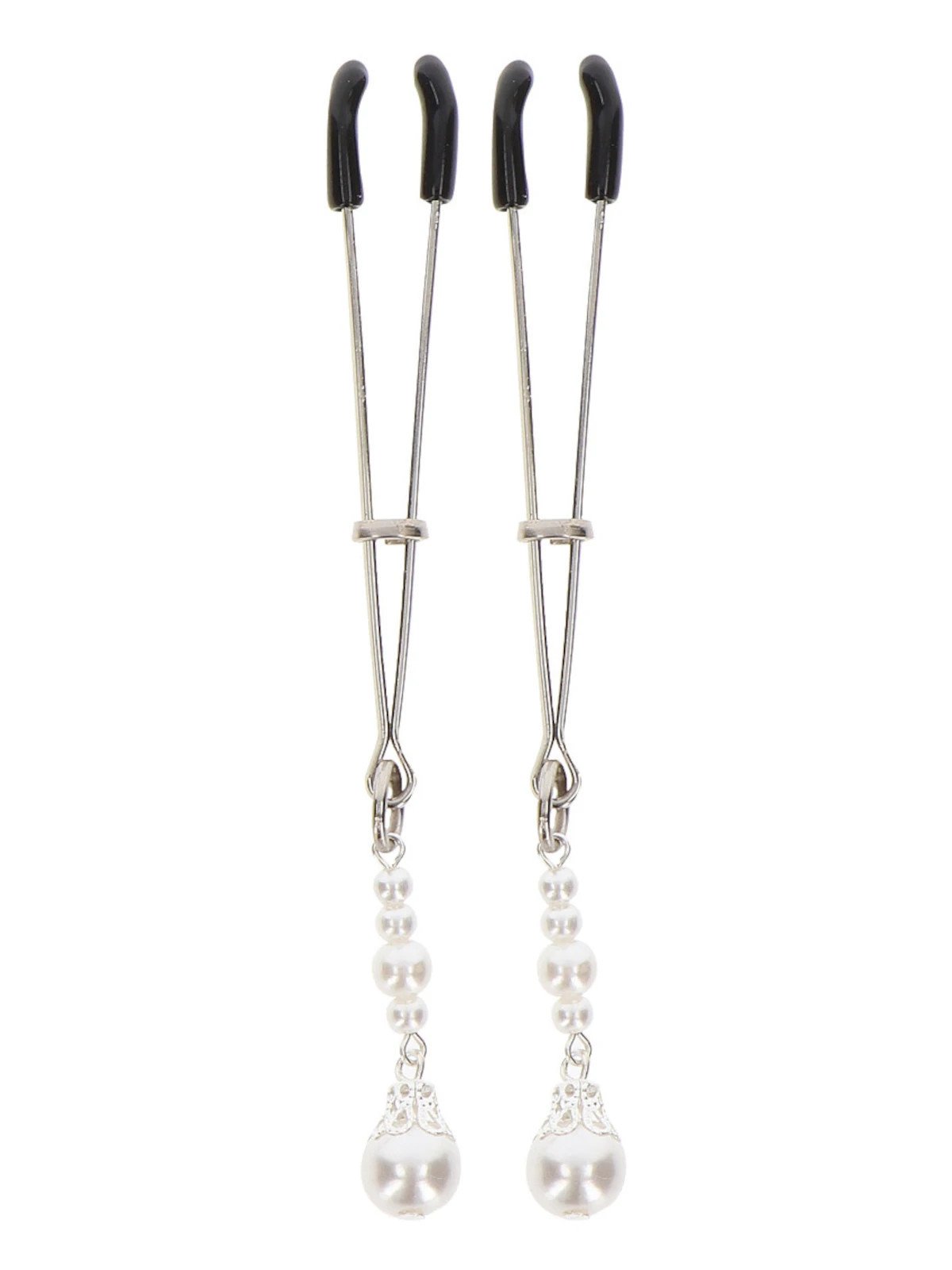 Taboom Pinces à Tétons Tweezers Argentées avec Perles