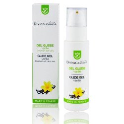 Divinextases Lubrifiant GEL GLISSE BIO VANILLE. La Clef des Charmes, loveshop Toulouse.