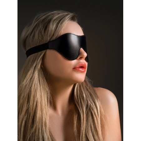Taboom Masque Simili Cuir Noir Intense Bondage Essentials