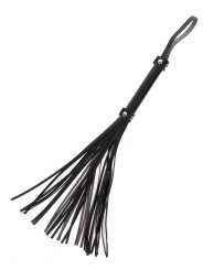 Taboom Grand Martinet Simili Cuir Noir Bondage Essentials