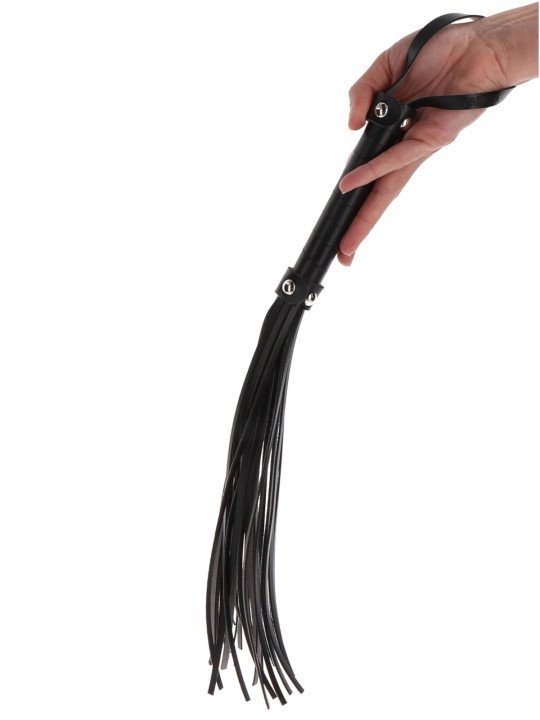 Taboom Grand Martinet Simili Cuir Noir Bondage Essentials