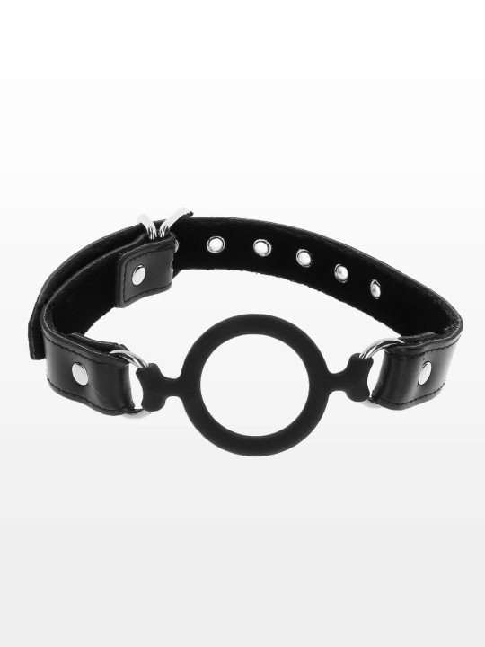 Taboom Baillon Anneau Open Ring Gag Noir Bondage Essentials